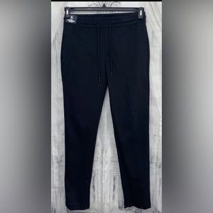 Hart Schaffner Marx Small Black Sweatpants Jogger Zip Ankle Drawstring pants NWT